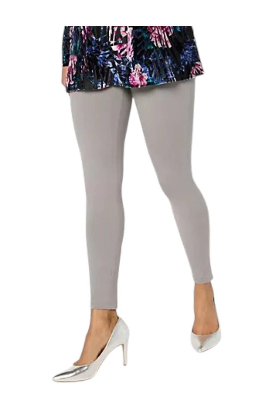 Women with Control Women's Knit Leggings Platinum - Petites